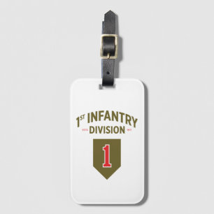 1st Infantry Division United States Military Luggage Tag