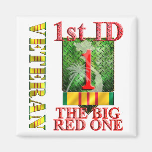 1st Infantry Division Vietnam Veteran Magnet