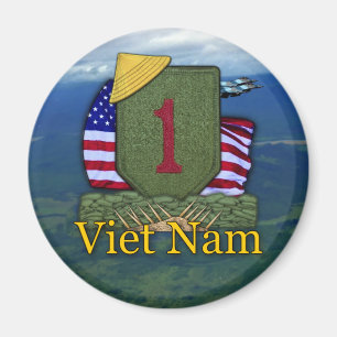 1st infantry division vietnam veterans patch Magne Magnet