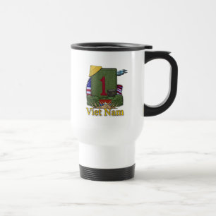 1st infantry division vietnam veterans vets patch travel mug