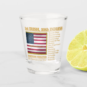 1st Irish, 35th Indiana Infantry (BH) Shot Glass