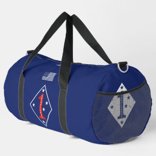 1st Marine Division Veteran Personalized Duffle Bag