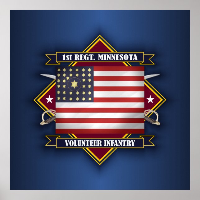 1st Minnesota Infantry Poster (Front)