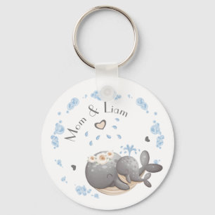 1st Mother's Day, name, first mother's day Key Ring