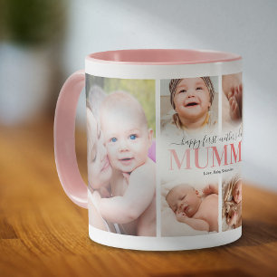 1st Mother's Day Photo Collage Mum Mug