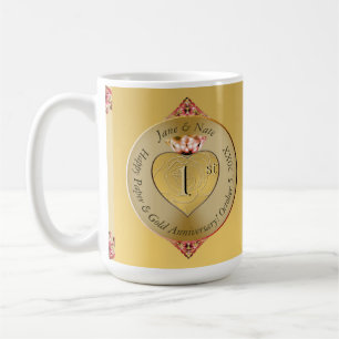 1st or 50th Golden Anniversary Coffee Mug
