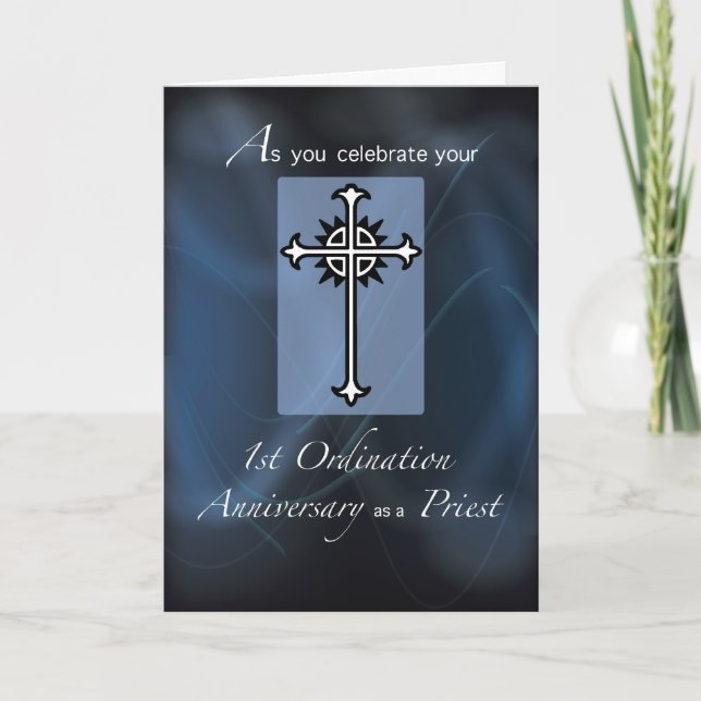 1st Ordination Anniversary of Priest Card (Front)
