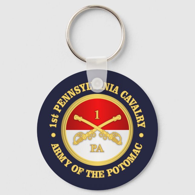 1st Pennsylvania Cavalry Key Ring (Front)