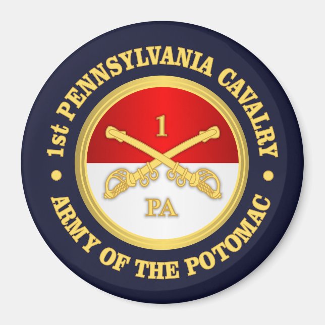 1st Pennsylvania Cavalry Magnet (Front)