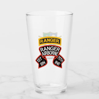 1st Ranger BN old-style scroll with tab Beer Glass