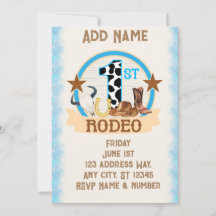1st Rodeo Birthday Invitation