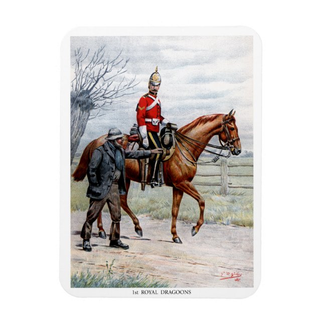 1st Royal Dragoons Magnet (Vertical)
