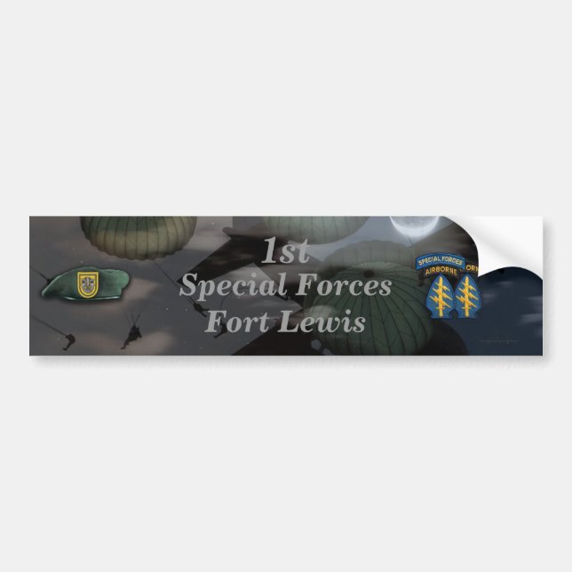 1st special forces Fort Lewis Bumper Sticker (Front)