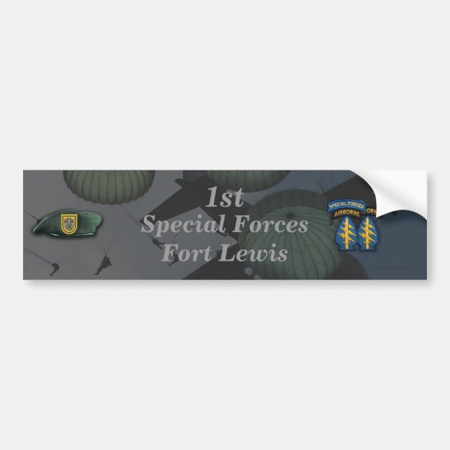 1st special forces Fort Lewis Bumper Sticker (Front)