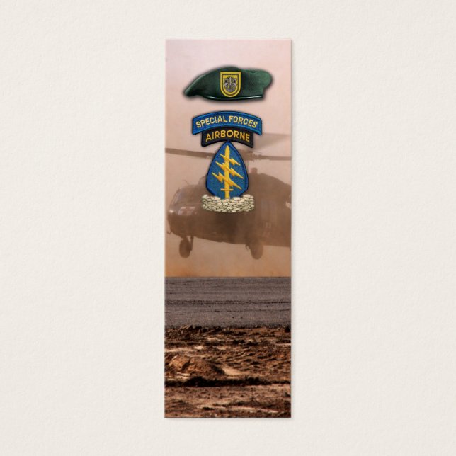 1st Special Forces Green Berets Flash Bookmarkers (Front)
