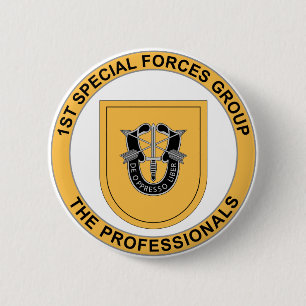 1st Special Forces Group 6 Cm Round Badge