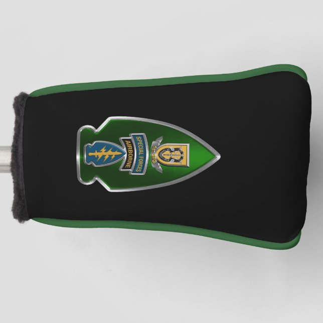 1st Special Forces Group (Airborne) Arrowhead Golf Head Cover (Front)