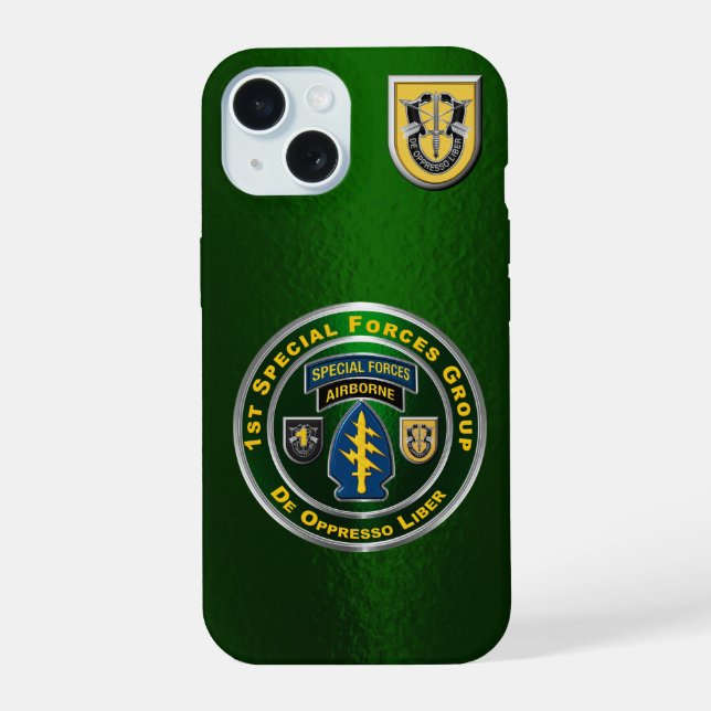 1st Special Forces Group iPhone 15 Case (Back)