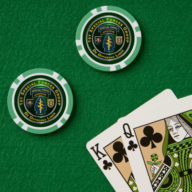 1st Special Forces Group Poker Chips (Poker Table (Double))