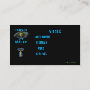 1st special forces group vets iraq business Card