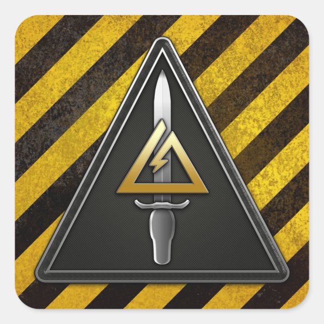 1st Special Forces Operational Detachment-Delta Square Sticker (Front)