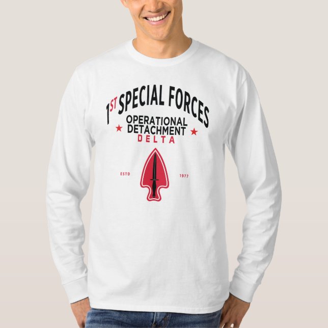  1st Special Forces Operational Detachment-Delta T-Shirt (Front)