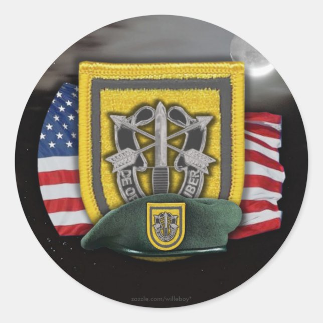 1st Special forces veterans vets flash nam Sticker (Front)