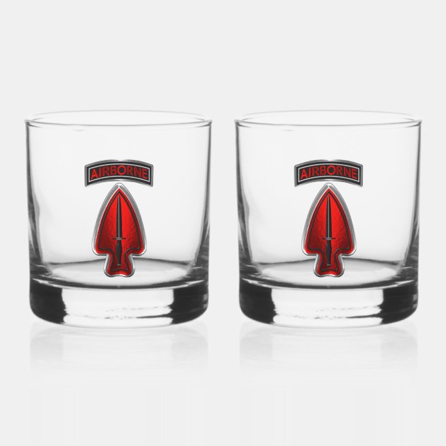 1st Special Operational Detachment Delta  Whiskey Glass (Front)