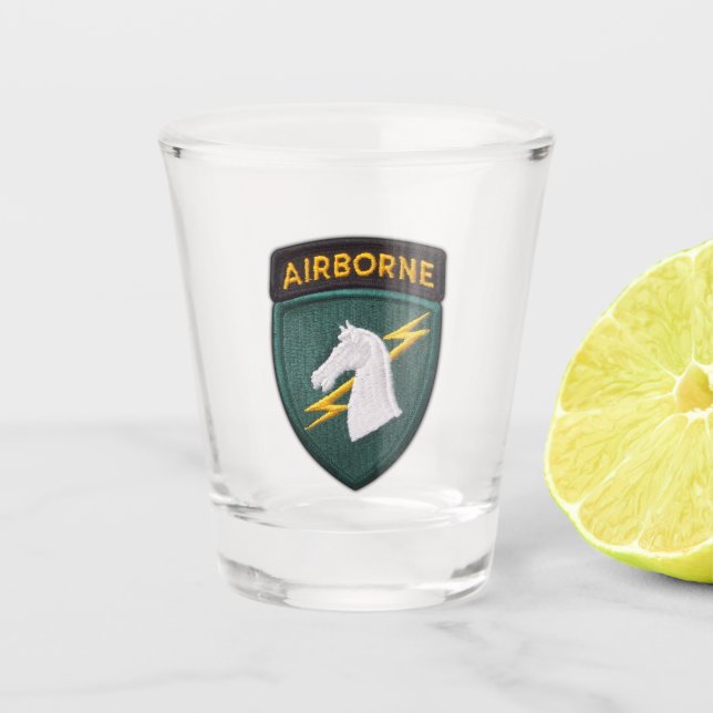 1st Special Operations Command SOCOM Ops PSYOP Shot Glass (Front)