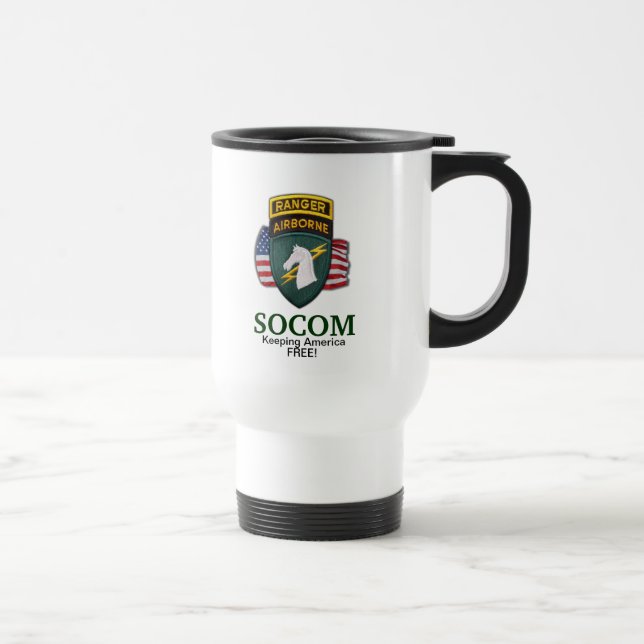 1st special ops operations command veterans socom travel mug (Right)