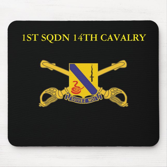 1ST SQUADRON 14TH CAVALRY  MOUSE PAD (Front)