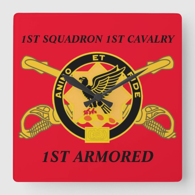 1ST SQUADRON 1ST CAVALRY 1ST ARMORED CLOCK (Front)