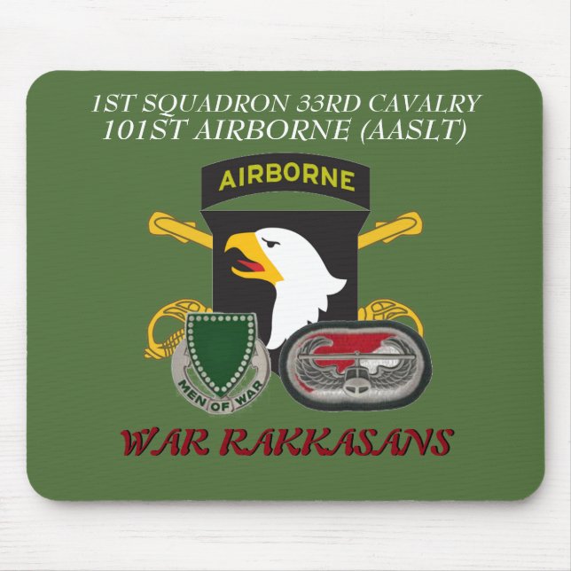 1ST SQUADRON 33RD CAVALRY 101ST ABN MOUSEPAD (Front)