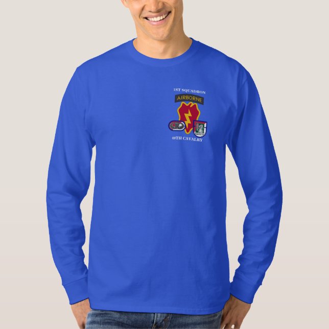 1ST SQUADRON 40TH CAVALRY L/S T-SHIRT (Front)