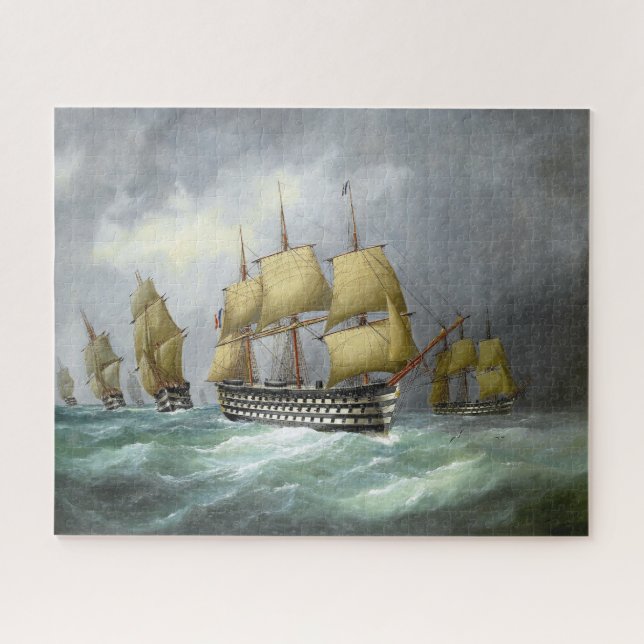 1st steam battleships 1884 jigsaw puzzle (Horizontal)