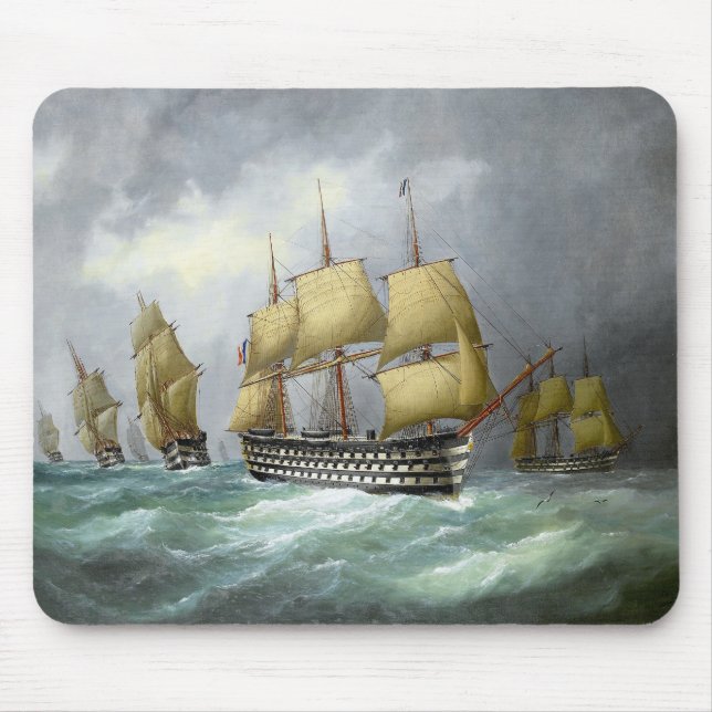 1st steam battleships 1884 mouse pad (Front)