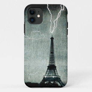 1st Strike - Lightning hits Eiffel Tower 1902 Case-Mate iPhone Case