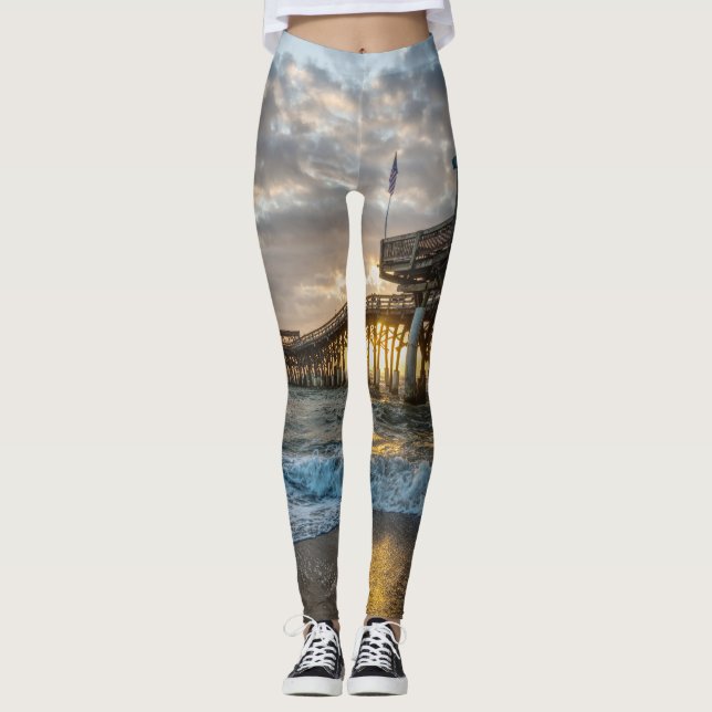 1st Sunrise 2017 Cocoa Beach Leggings (Front)