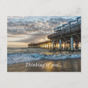 1st Sunrise 2017 Cocoa Beach Thinking Of You Postcard