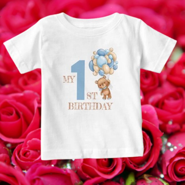 1st teddy bear picnic  baby T-Shirt (Celebrate your little one's first teddy bear picnic with this adorable baby T-shirt! )