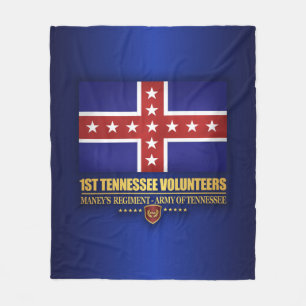1st Tennessee Infantry (F10) Fleece Blanket