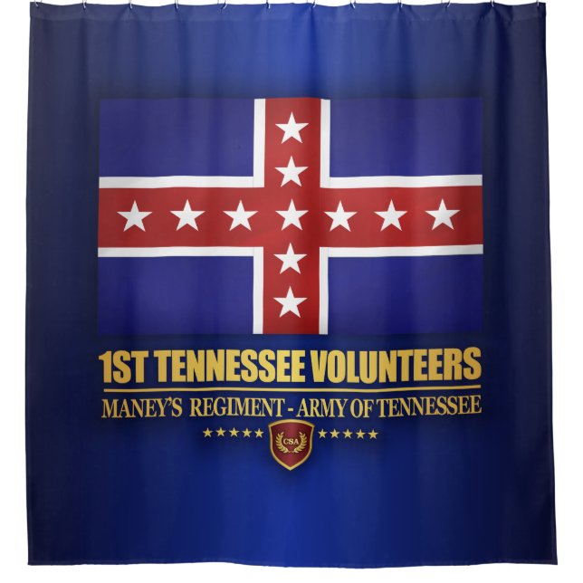 1st Tennessee Infantry (F10) Shower Curtain (Front)