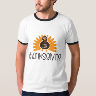 1st Thanks giving white Men's Basic Ringer T-Shirt