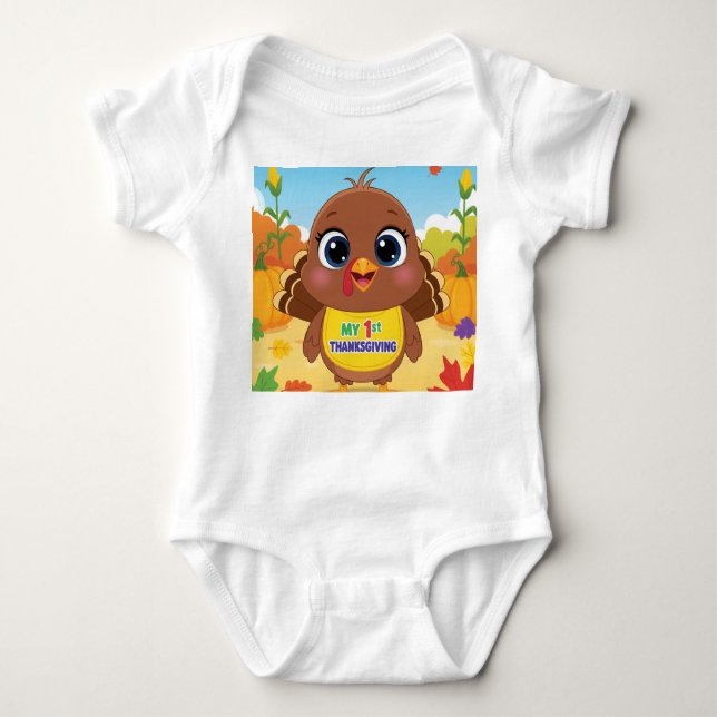 1st Thanksgiving Baby Bodysuit (Front)