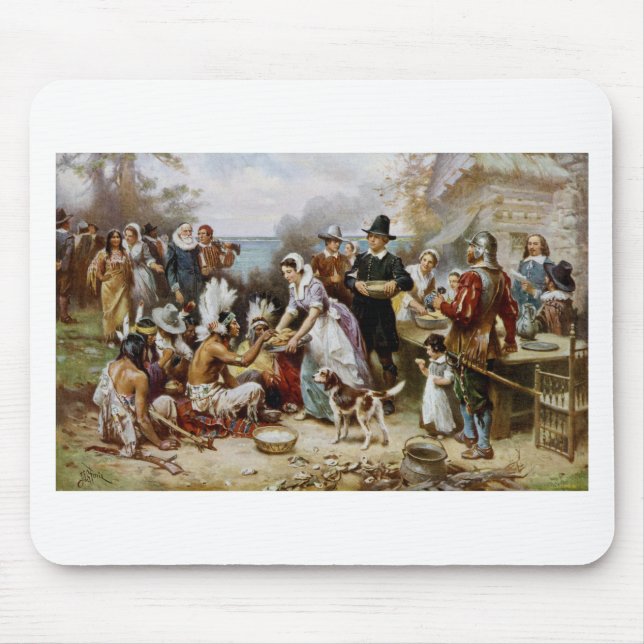 1st thanksgiving mouse pad (Front)