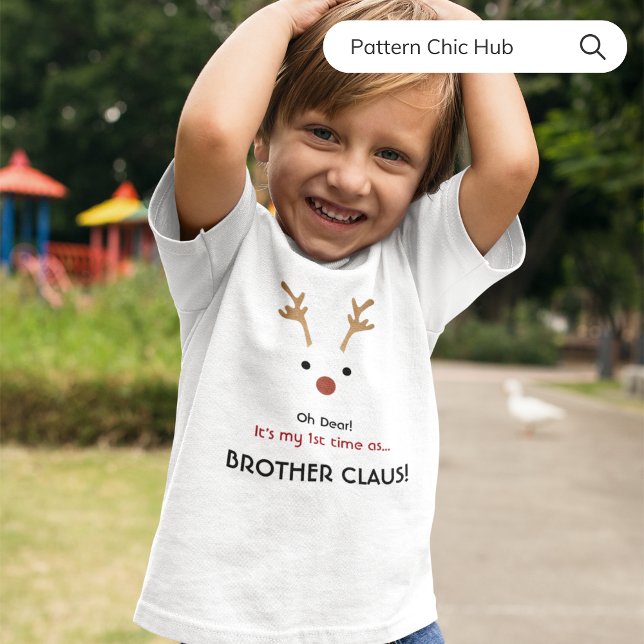 1st Time Brother Claus White Family Christmas  T-Shirt (Creator Uploaded)