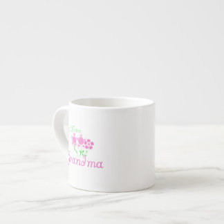 1st Time Grandma Pink Flowers Gifts Espresso Cup