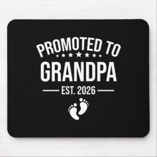 1st Time Grandpa Est 2026 New First Grandpa 2026  Mouse Pad