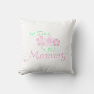 1st Time Mummy Pink Flowers Gifts Cushion