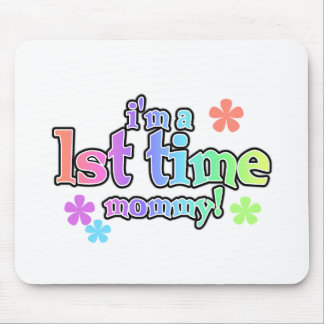 1st Time Mummy-Rainbow T-shirts and Gifts Mouse Pad